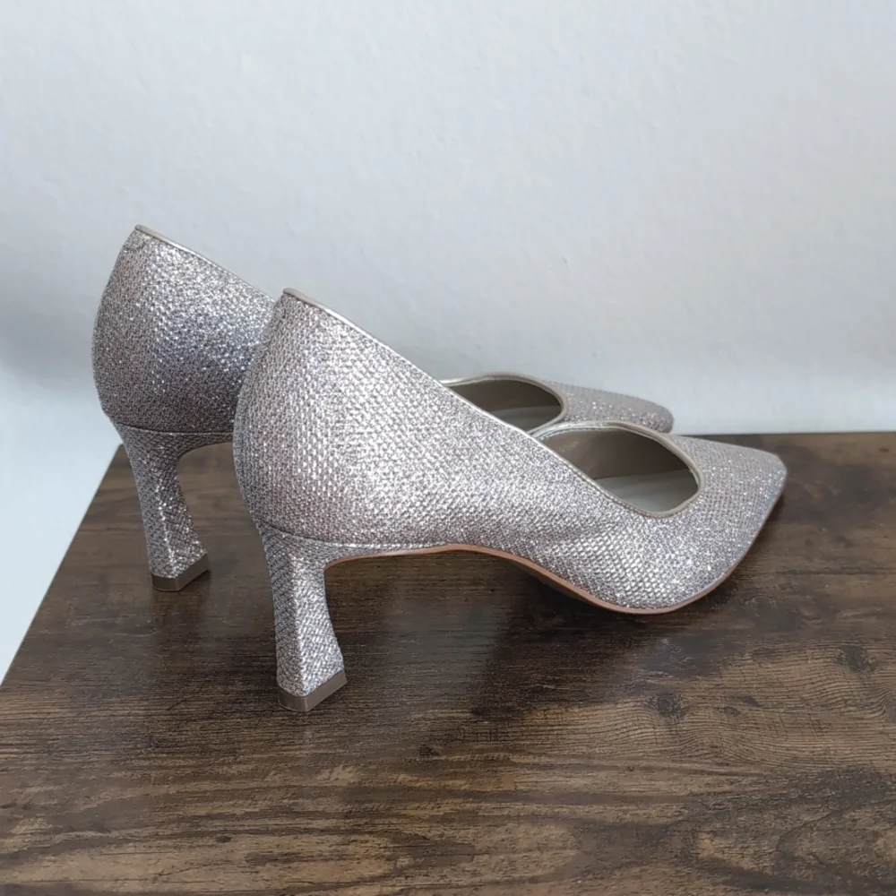 New Franco Sarto Tana Pointed Toe D'Orsay Mid Heel Pump - Picture 3 of 5